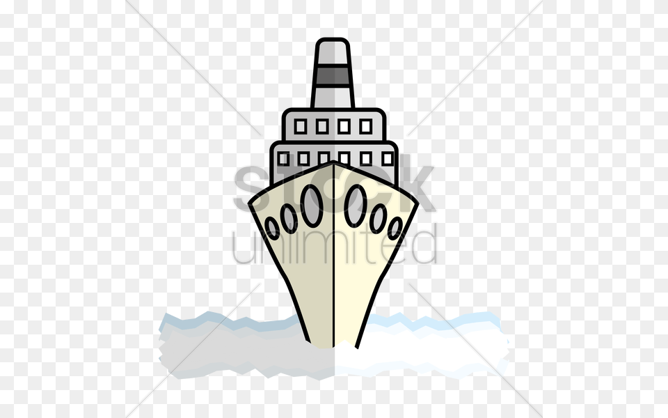 Cruise Ship Front View Vector, Transportation, Vehicle Png Image