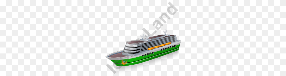 Cruise Ship Green Icon Pngico Icons, Transportation, Vehicle, Yacht, Cruise Ship Png Image