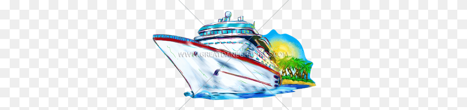Cruise Ship Production Ready Artwork For T Shirt Printing, Transportation, Vehicle, Yacht, Cruise Ship Free Transparent Png
