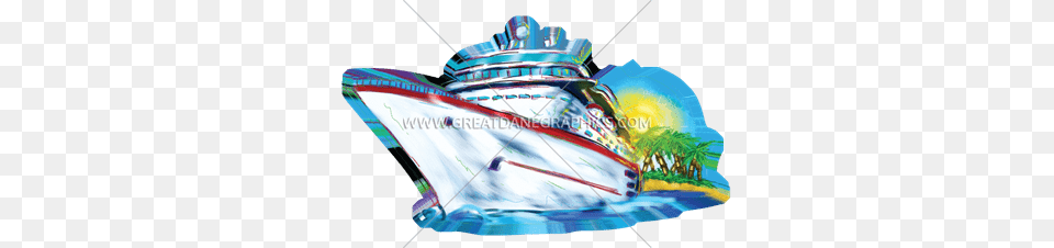 Cruise Ship Production Ready Artwork For T Shirt Printing, Transportation, Vehicle, Yacht Free Transparent Png