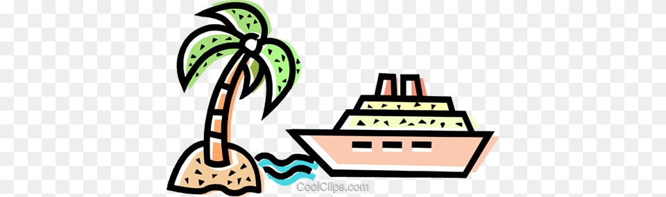 Cruise Ship Royalty Vector Clip Art Illustration, Transportation, Vehicle, Yacht, Bulldozer Png Image