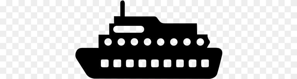 Cruise Ship Rubber Stamp Steamboat, Gray Png