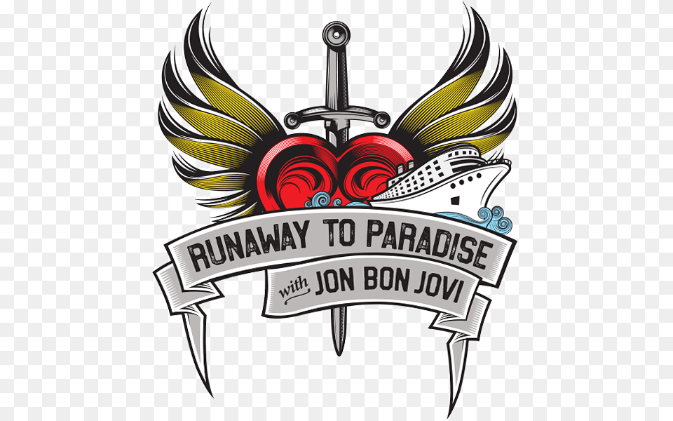 Cruise To Paradise With Jon Bon Jovi, Emblem, Symbol, Logo Free Transparent Png