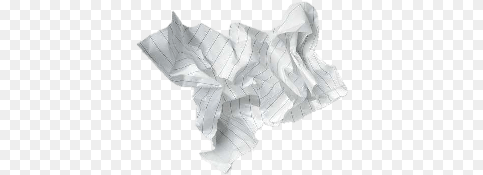 Crumpled Lined Sheet Transparent Stickpng Transparent Crumpled Paper, Towel, Blouse, Clothing, Paper Towel Png