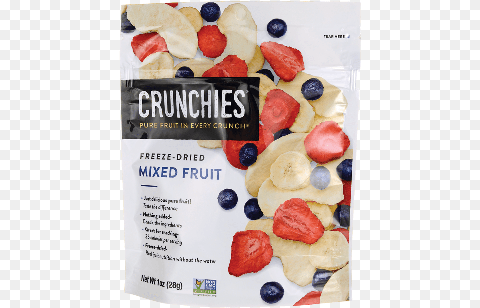 Crunchies Food Crunchies Mixed Fruit 1 Oz Crunchies Freeze Dried Fruit Mixed Fruit 12 Oz, Berry, Blueberry, Plant, Produce Free Png