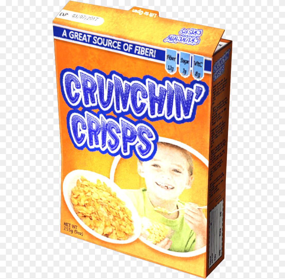 Crunchin Crisps Cereal Dayz Box Of Cereal, Baby, Food, Person, Snack Free Transparent Png