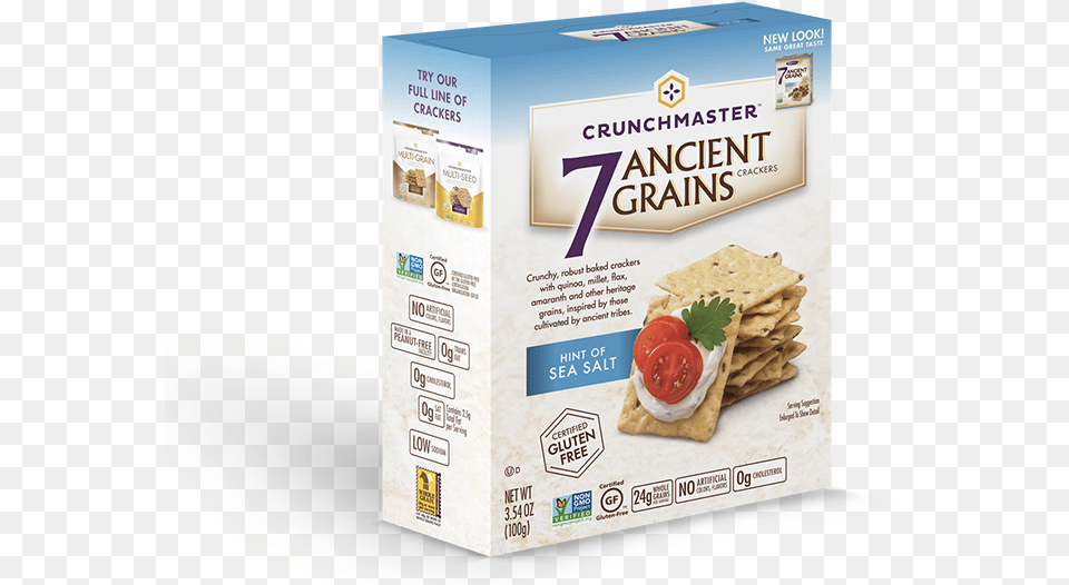 Crunchmaster 7 Ancient Grain Crackers, Bread, Cracker, Food Free Png