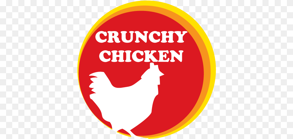Crunchy Chicken Logo Chicken, Disk, Animal Free Png