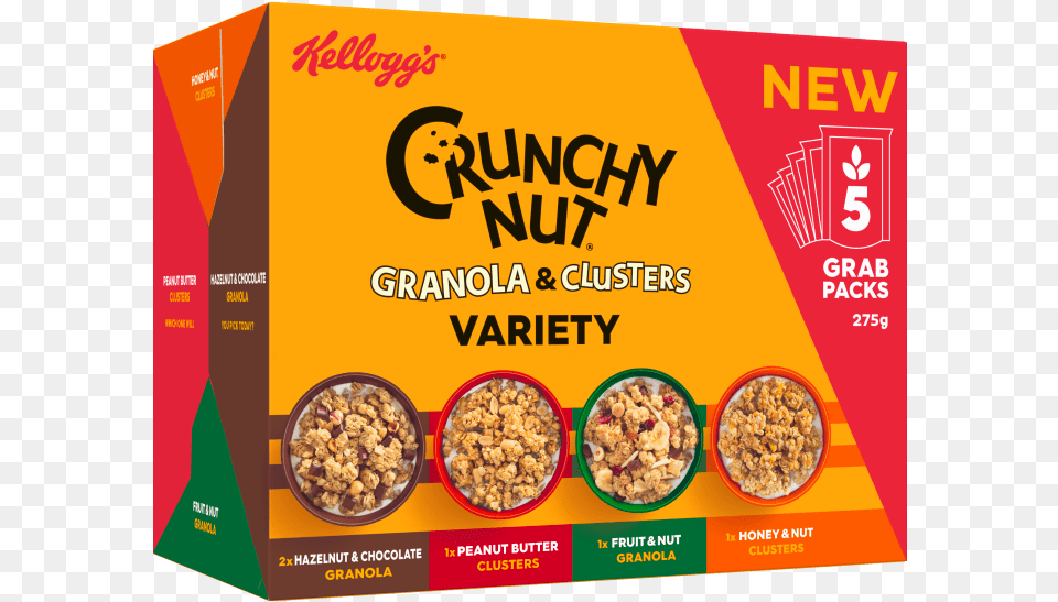 Crunchy Nut Clusters, Advertisement, Food, Snack Free Transparent Png