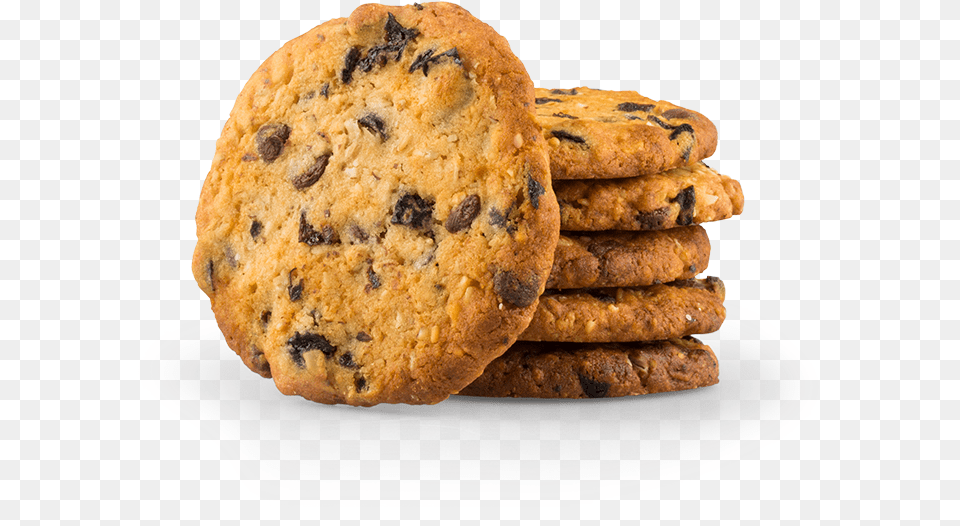 Crunchy Oat Cookie Chocolate Chip Cookie, Food, Sweets, Sandwich, Bread Free Png
