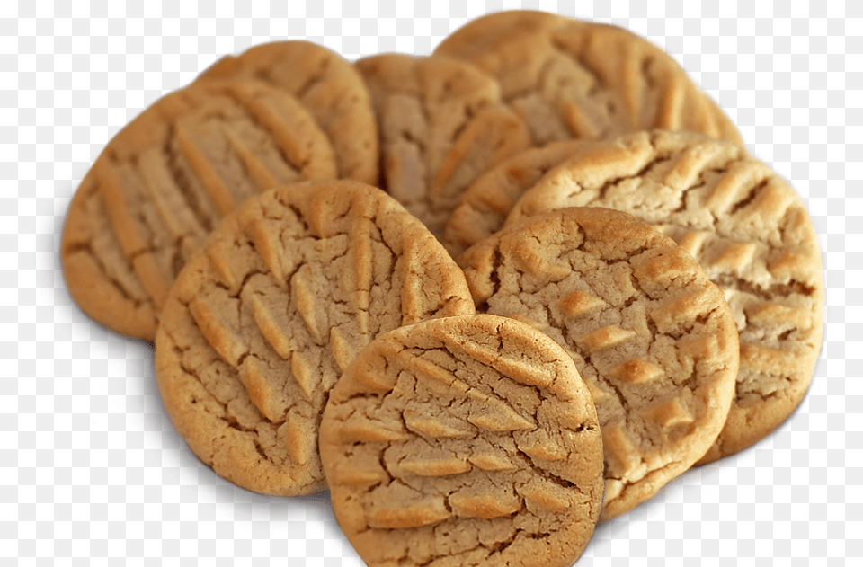 Crunchy Peanut Butter Cookie Recipe, Food, Sweets, Bread Free Png Download