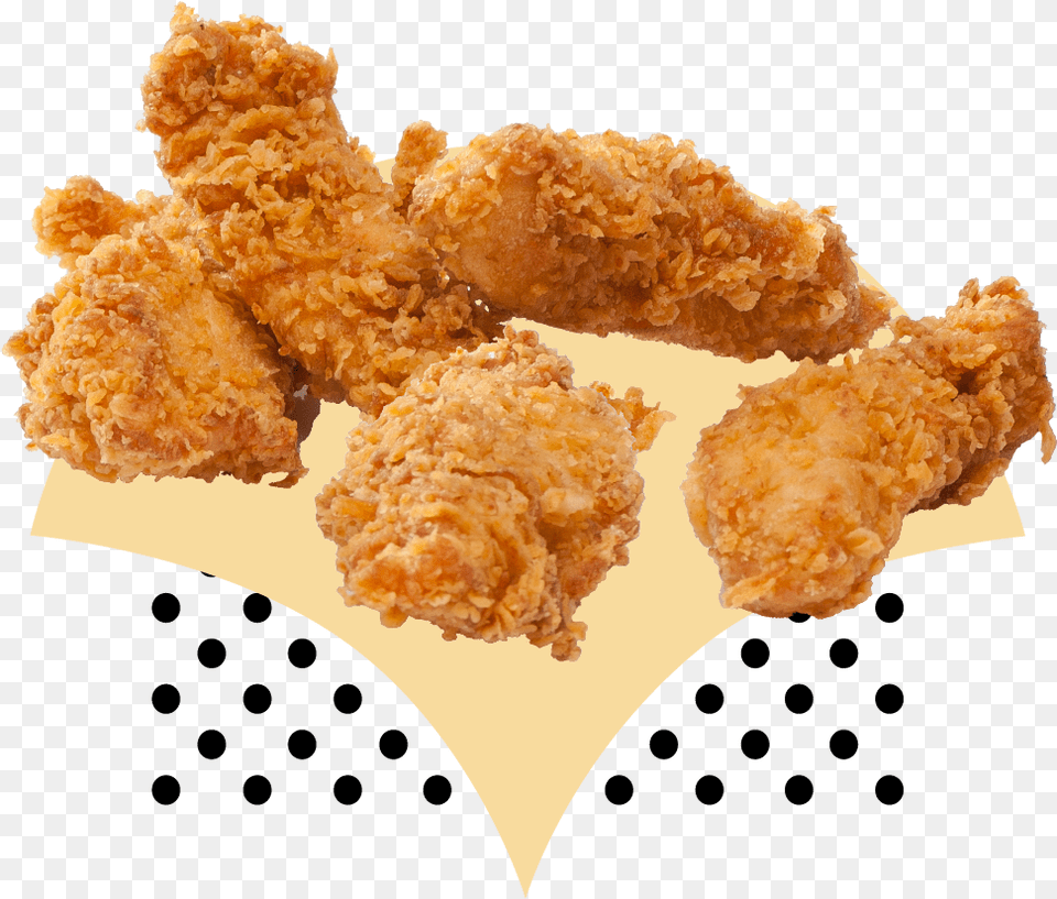 Crunchy Tenders Website Menu 01 Fried Chicken Wings, Food, Fried Chicken, Nuggets, Plate Png Image
