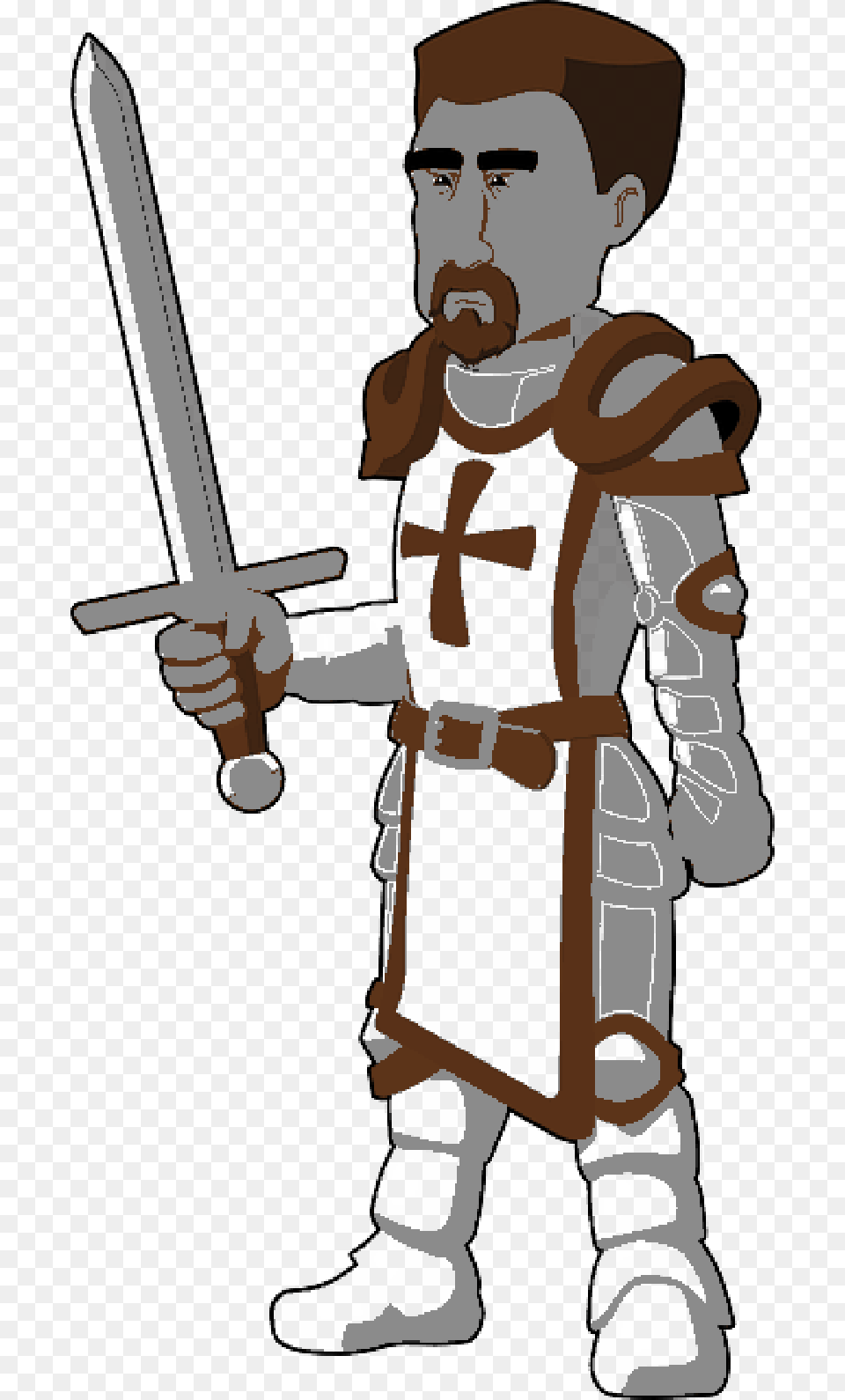 Crusader Armour Fighter Knight Medieval Soldier Middle Ages Lord, Sword, Weapon, Baby, Person Png