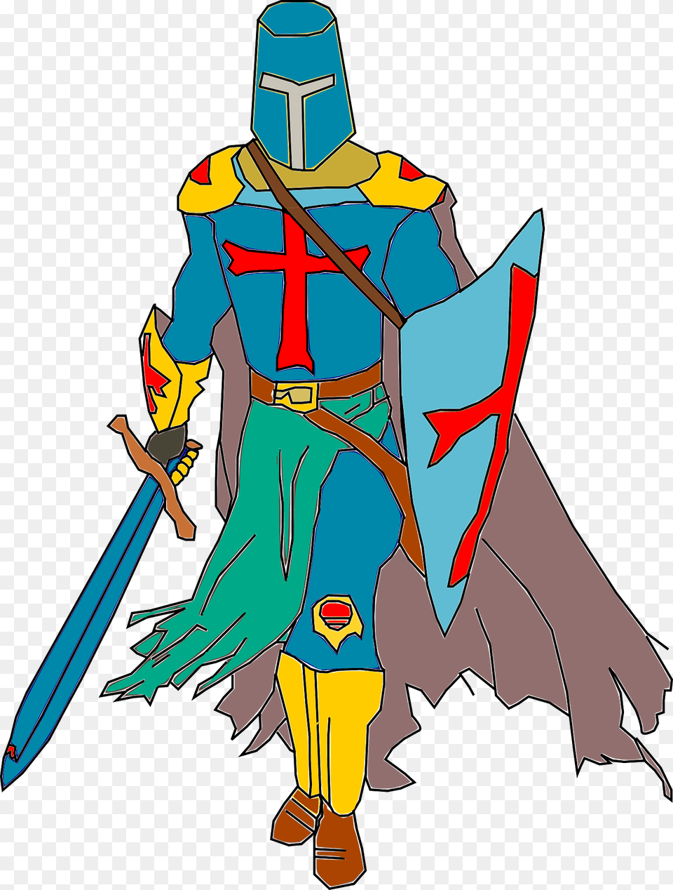 Crusader Clipart, Person, Knight Png Image