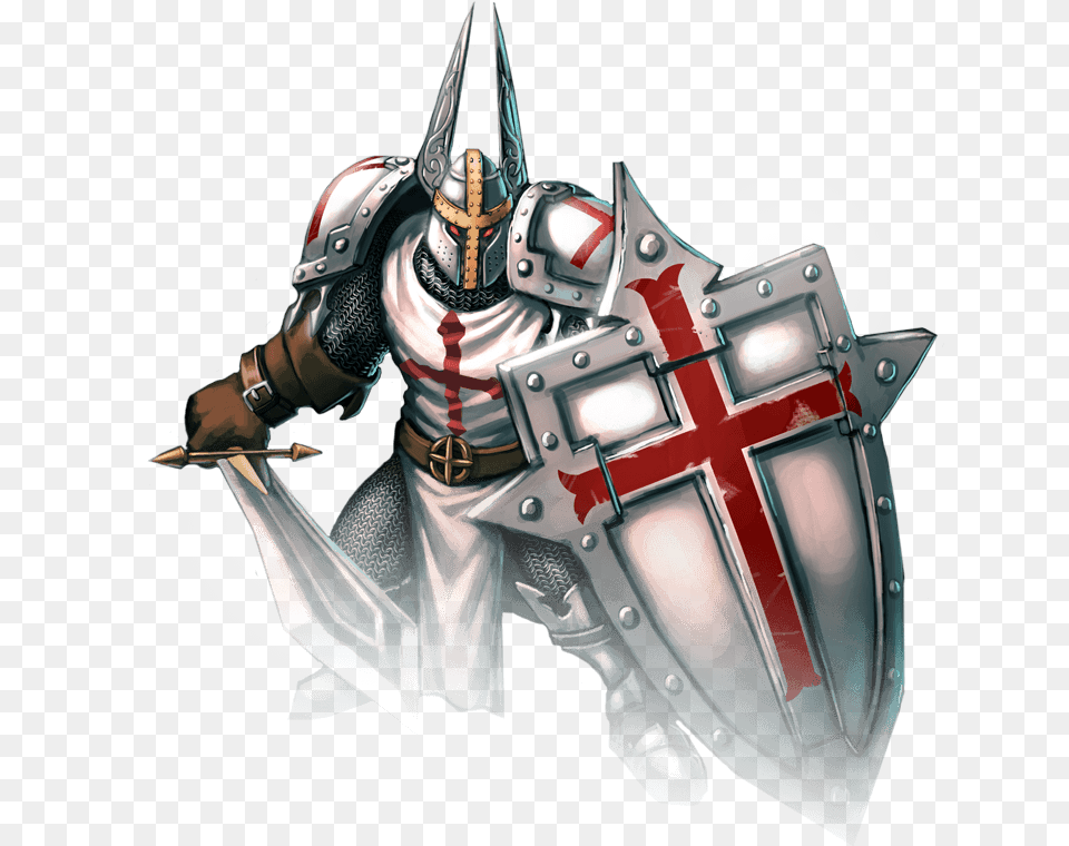 Crusader Download Garen Crusader, Knight, Person, Armor, Adult Free Png