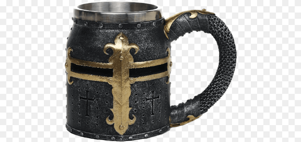 Crusader Knight Helm Mug Knight Helm, Cup, Stein, Cross, Symbol Free Png Download
