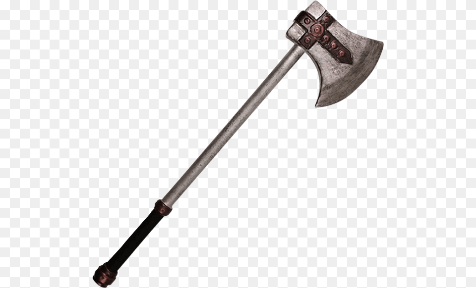 Crusader Larp Battle Axe Medieval Battle Axe, Weapon, Device, Tool Free Png