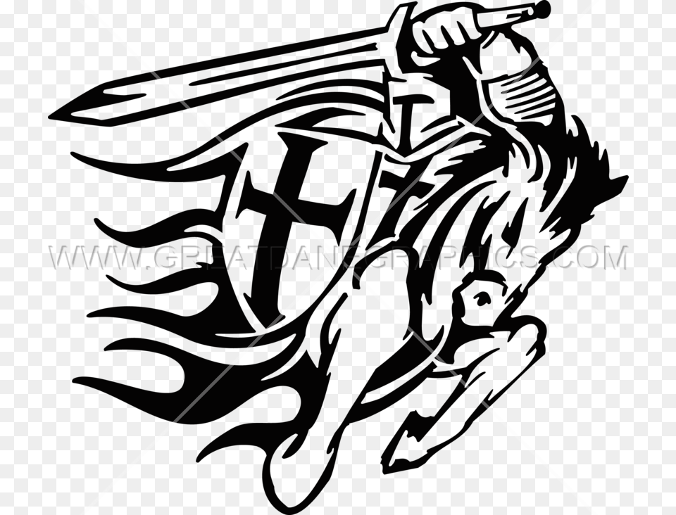 Crusader On Horse Crusader On Horse Logo, People, Person, Animal, Bee Free Png Download