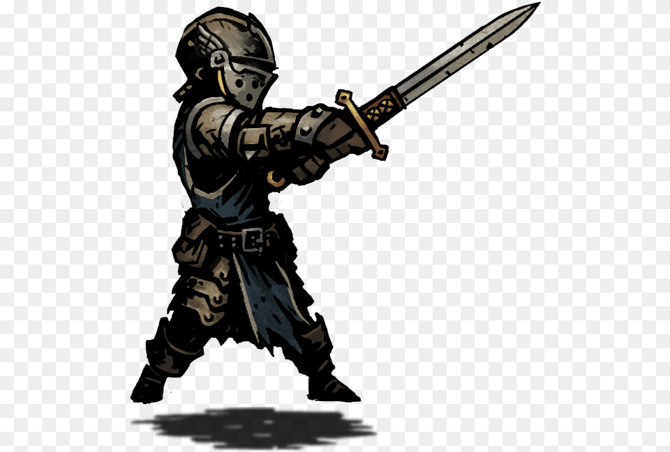 Crusader Sprite Attack Sword Darkest Dungeon Crusader Female Skin, Weapon, Adult, Male, Man Png Image