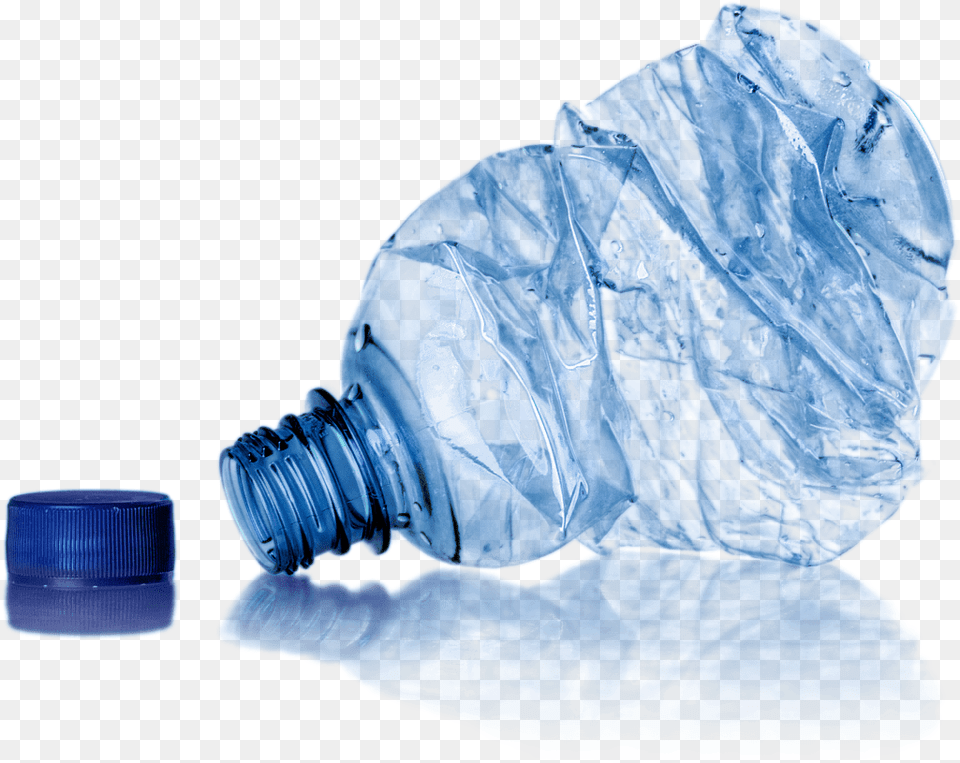 Crushed Water Bottle Crushed Water Bottle, Plastic, Ice, Water Bottle Free Transparent Png