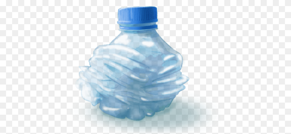Crushed Water Bottle Transparent Crushed Bottle, Water Bottle, Plastic, Beverage, Mineral Water Free Png