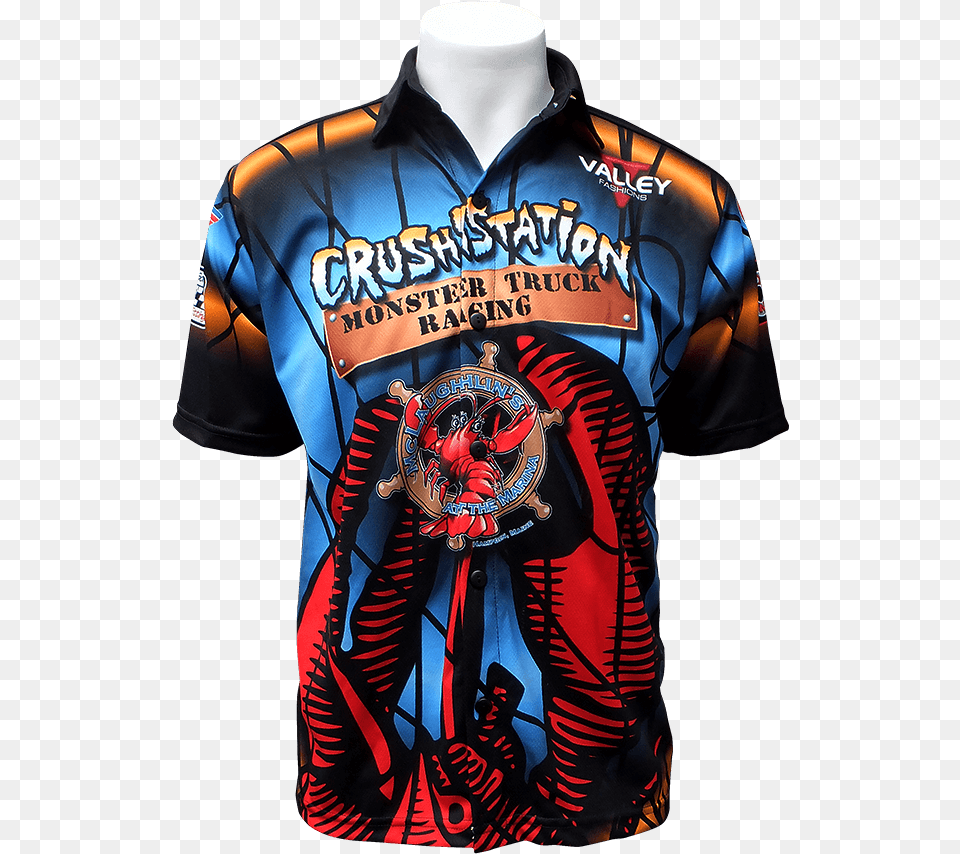 Crushstation Sublimated Crew Shirt T Shirt Monster Truck Sublimer, Clothing, T-shirt, Adult, Male Free Transparent Png