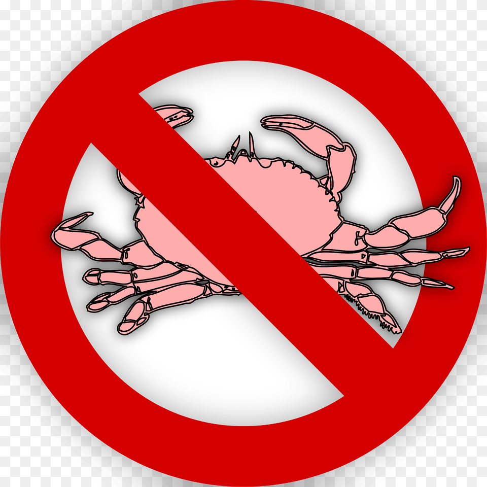 Crustacean Clipart, Symbol, Sign, Road Sign, Person Png Image
