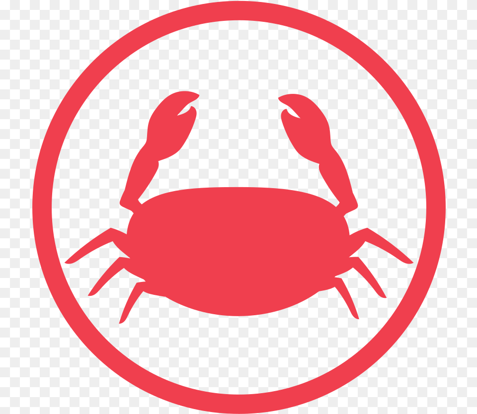 Crustacens Allergy Red Icon Allergy Shellfish Icon, Food, Seafood, Animal, Sea Life Free Png Download