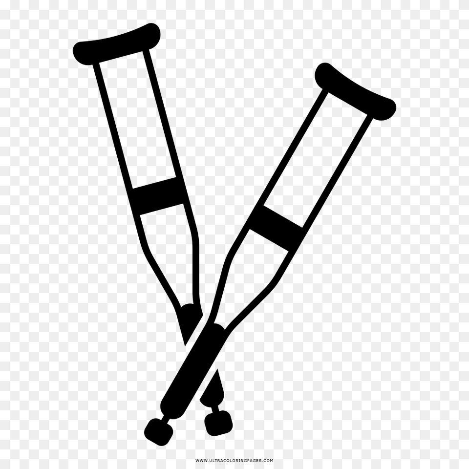 Crutch, Gray Free Png