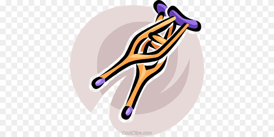 Crutches Royalty Free Vector Clip Art Illustration, Smoke Pipe, Slingshot Png