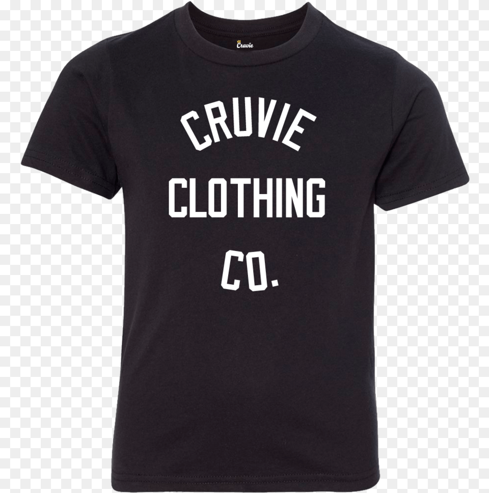 Cruvie Kids Tshirt Black Wht Ccc, Clothing, Shirt, T-shirt Free Png Download