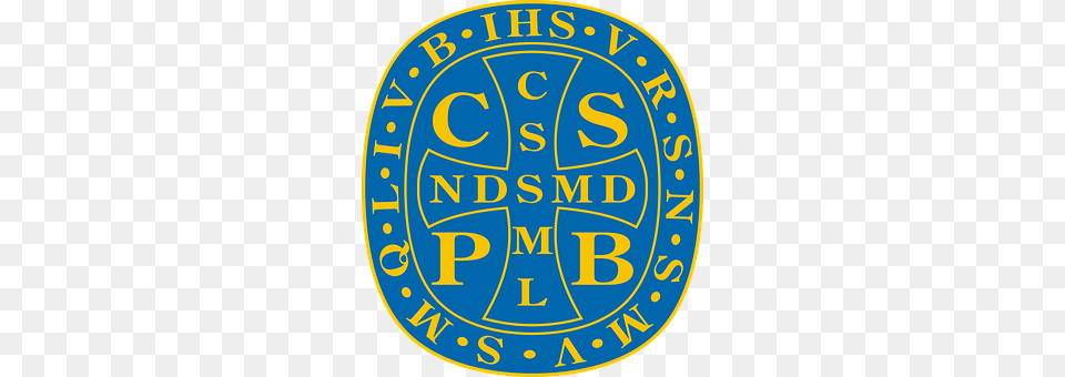 Crux Sancti Patris Benedicti Badge, Logo, Symbol, Emblem Free Png