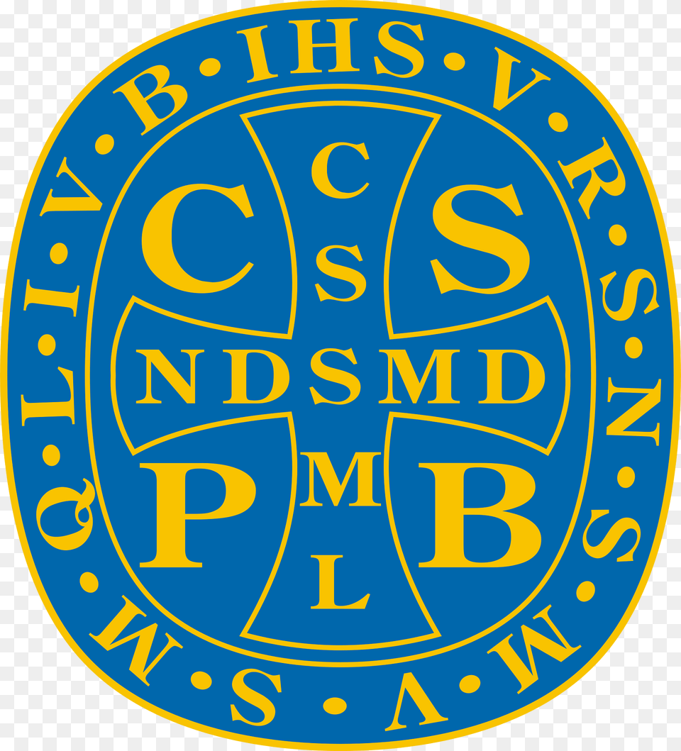 Crux Sancti Patris Benedicti Clipart, Badge, Logo, Symbol, Emblem Png