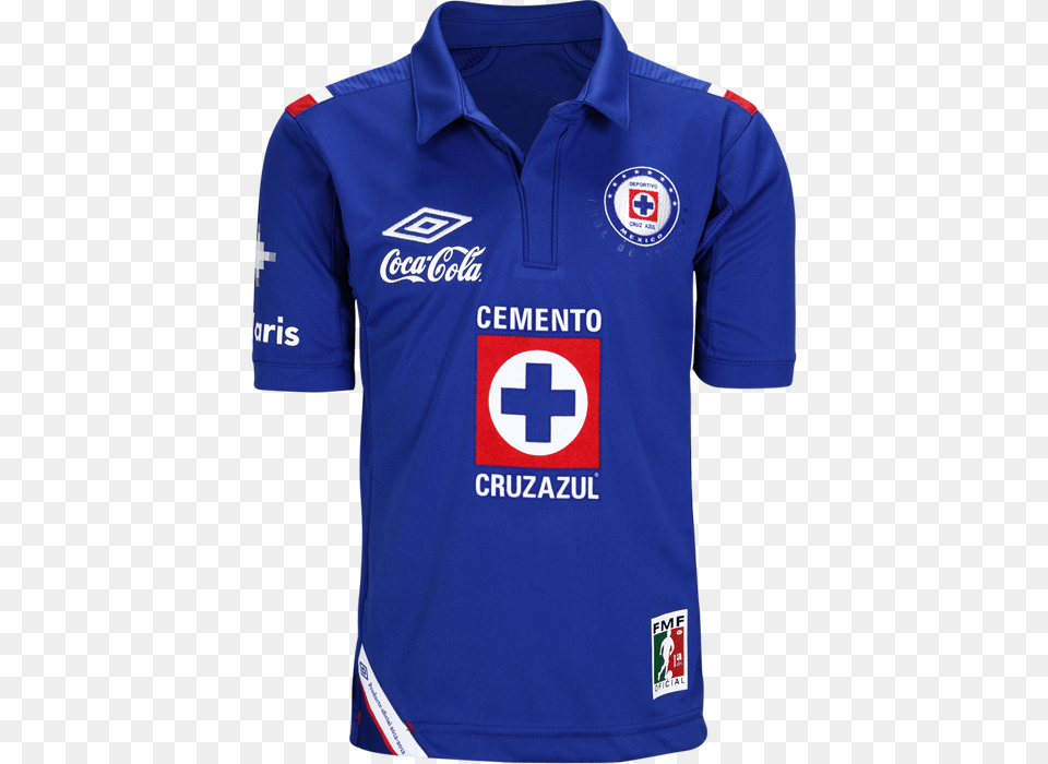 Cruz Azul Jersey Cruz Azul Jersey Umbro, Clothing, Shirt, Hoodie, Knitwear Free Png Download