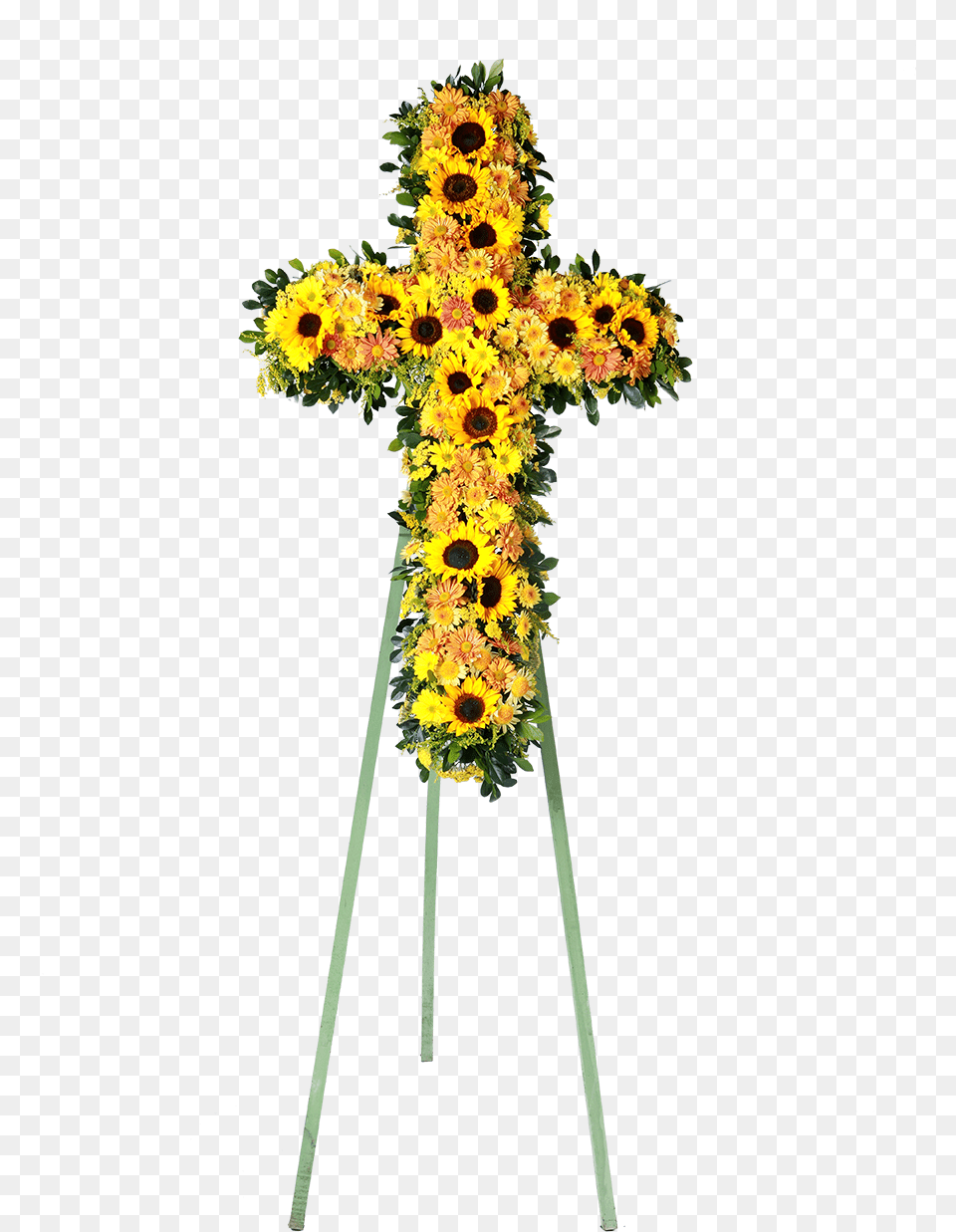 Cruz Girasoles Cross, Flower, Plant, Symbol, Flower Arrangement Png