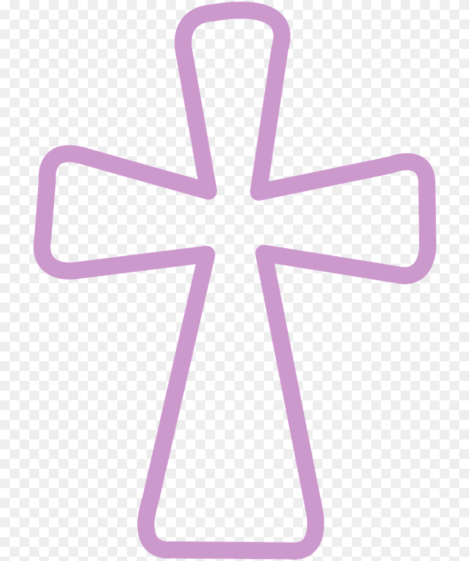 Cruz Para Bautizo, Cross, Purple, Symbol Free Png