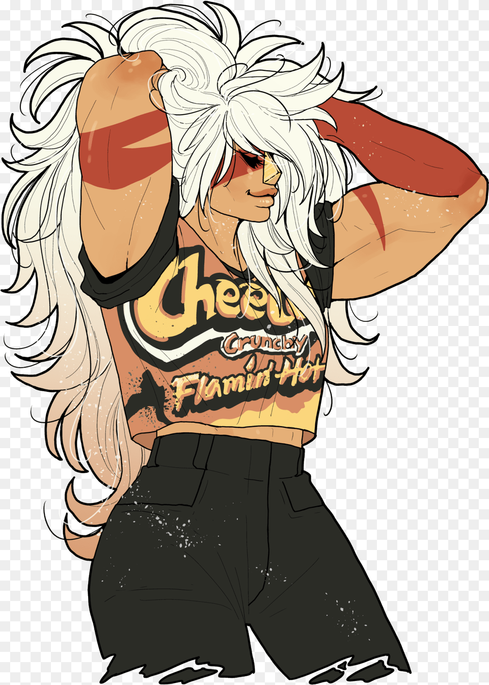 Crvnchy Clothing Human Hair Color Fictional Character Jasper Big Buff Cheeto Puff, Book, Comics, Publication, Person Free Png Download