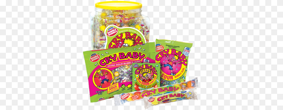 Cry Baby Extra Sour Gum Cry Babys Candy, Food, Sweets Png