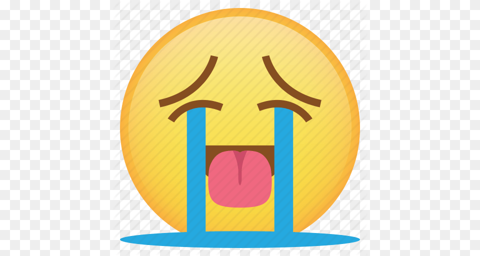 Cry Emoji Emoticon Happy Smiley Tongue Weird Icon, Outdoors Png Image