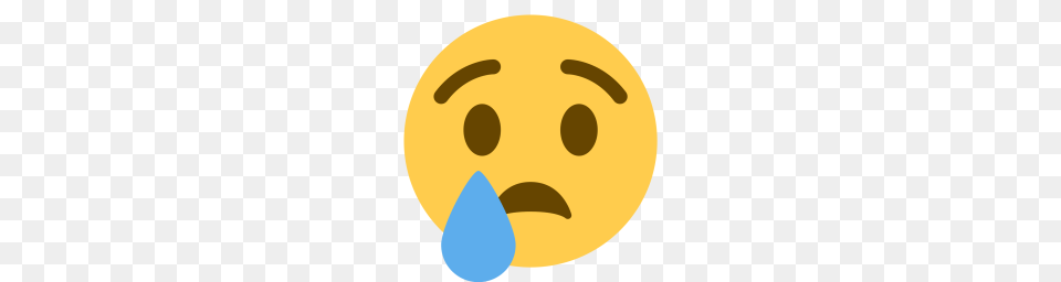 Cry Face Sad Tear Emoji Icon, Astronomy, Moon, Nature, Night Png Image