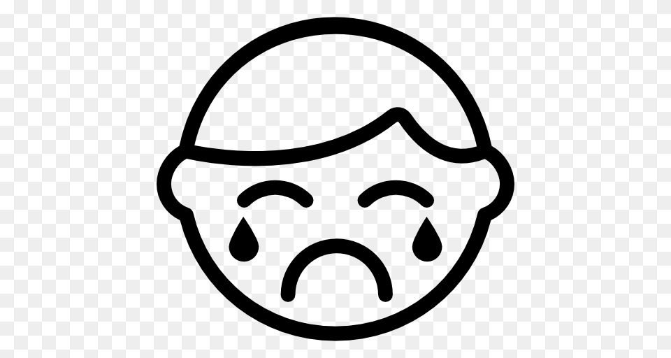 Cry Tears Weeping Icon, Stencil, Helmet, Baby, Person Free Transparent Png