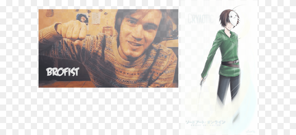 Cryaotic Pewdiepie 2012, Adult, Sleeve, Person, Long Sleeve Png