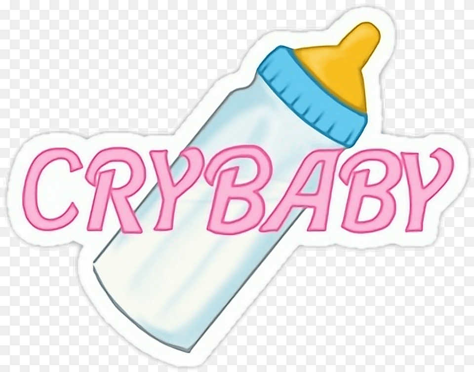 Crybaby Sticker Crybaby Stickers, Bottle Free Png