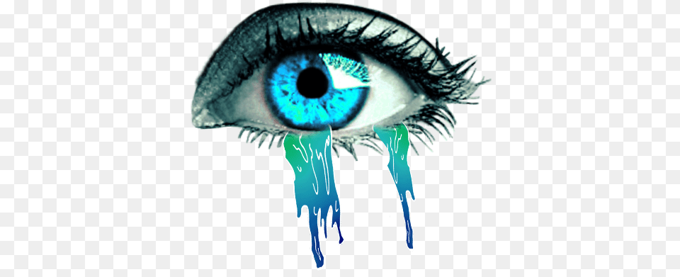 Crying Anime Eyes Blue Eyes Cry Crying Eye Crying Eyes Hd, Contact Lens Png Image