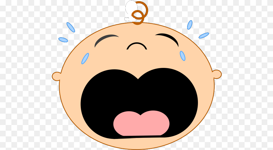 Crying Baby 3 Svg Clipart Dot, Astronomy, Moon, Nature, Night Png Image