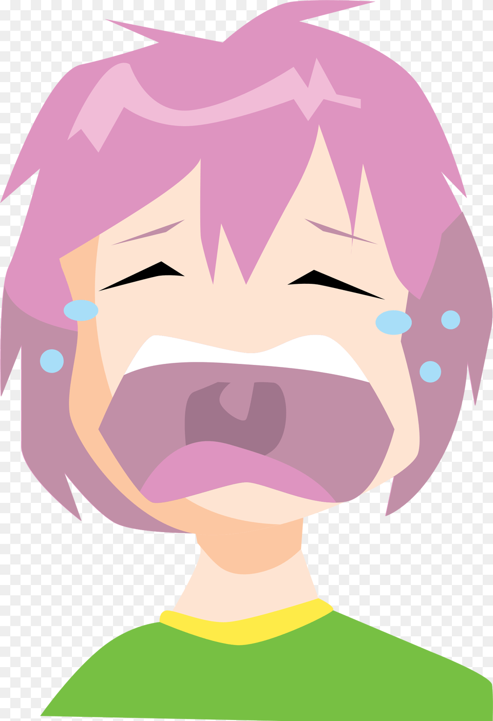 Crying Big Image Clip Art, Head, Person, Baby, Face Free Png Download