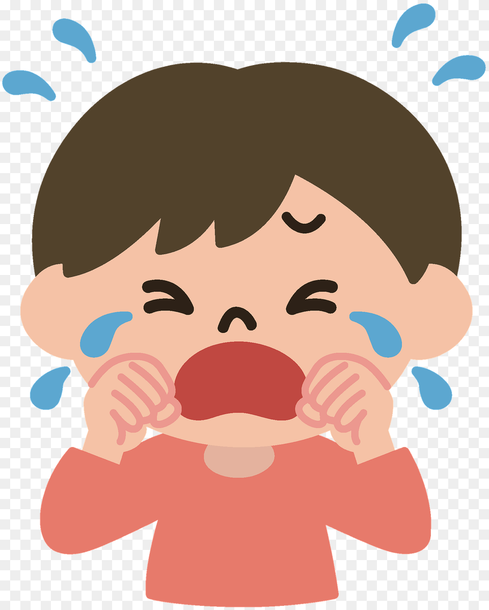 Crying Boy Clipart, Baby, Person, Face, Head Png