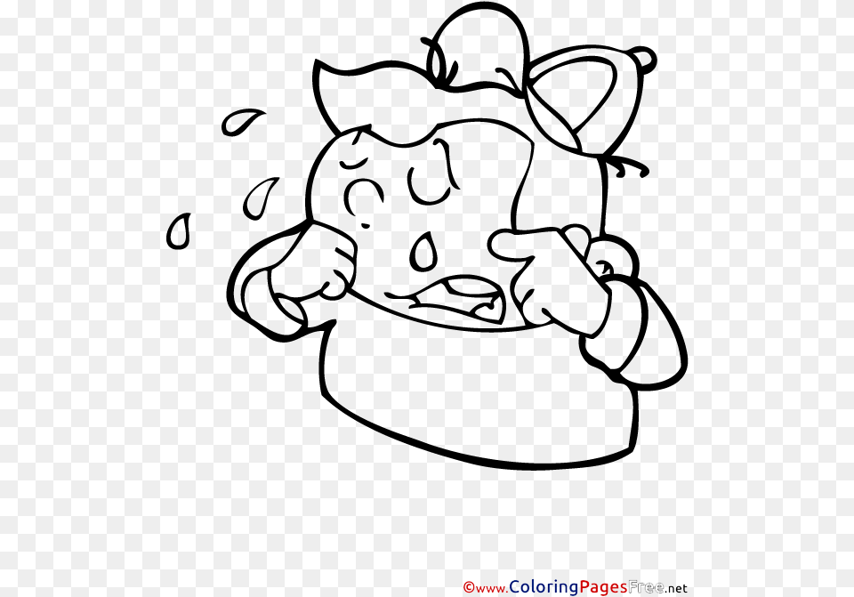 Crying Boy Coloring Pages Png