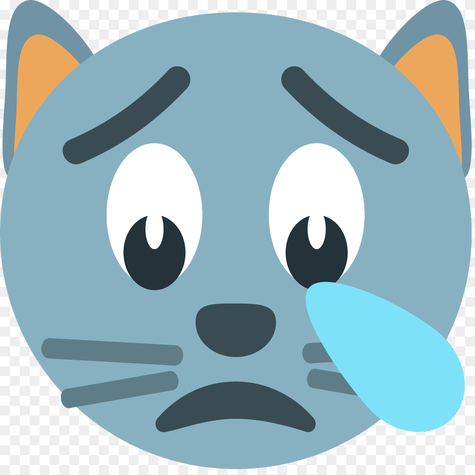 Crying Cat Emoji Clipart, Plush, Toy, Disk Free Png Download