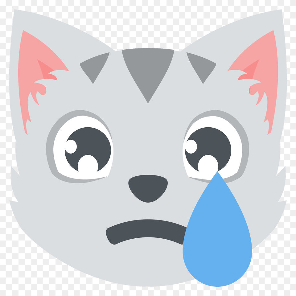 Crying Cat Emoji Clipart, Animal, Mammal, Pet, Fish Free Transparent Png